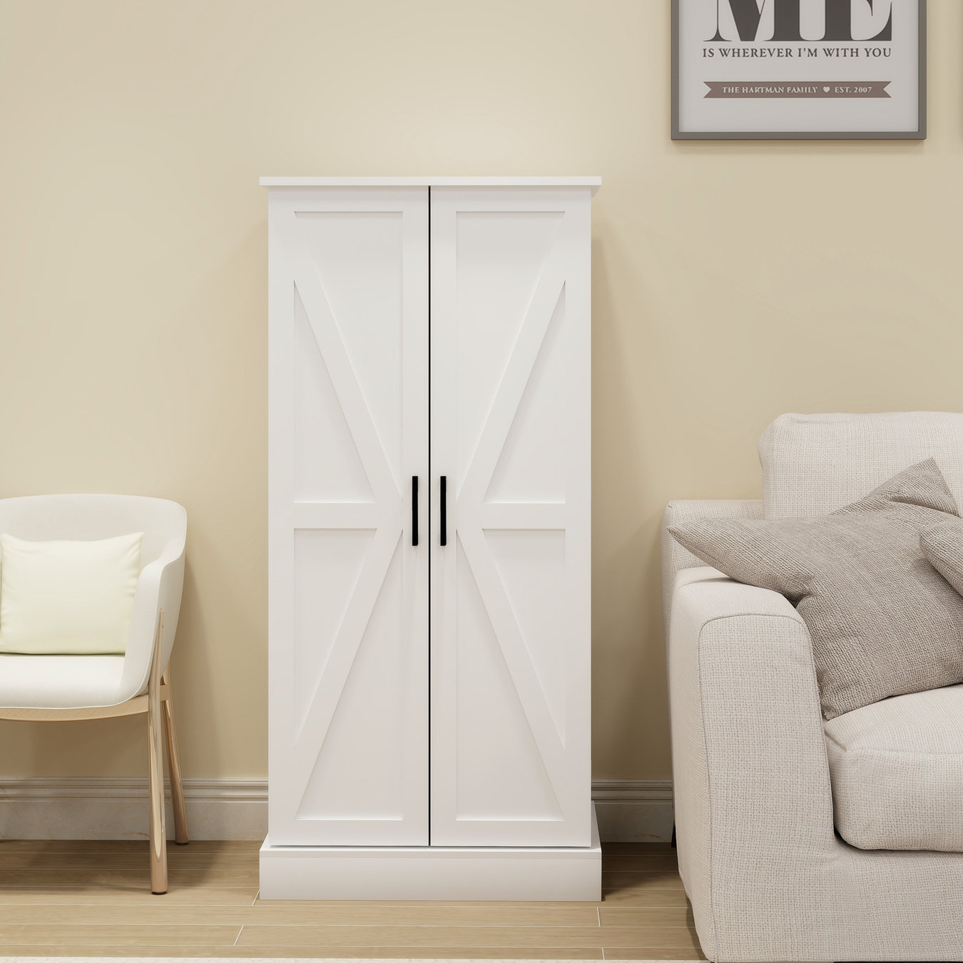 Gracie Oaks Maximiliano 50.15" Kitchen Pantry Kitchen Storage